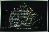 Картина «Парусник Мир» Swarovski