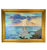 Картина "Куба. Закат" 2009 г. (худ. Ф. Москвитин)