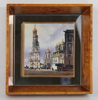 Картина на фарфоре. Серия старая Москва. Колокольня Ивана Великого в Кремле 