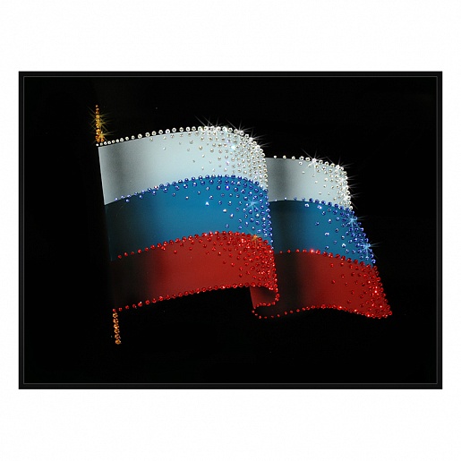 Панно Сваровски "Флаг РФ"